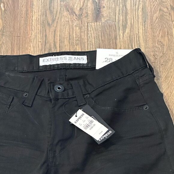 Express Jeans Alec 28 x 32 NWT, stretch, black , quality NWT - Picture 5 of 11